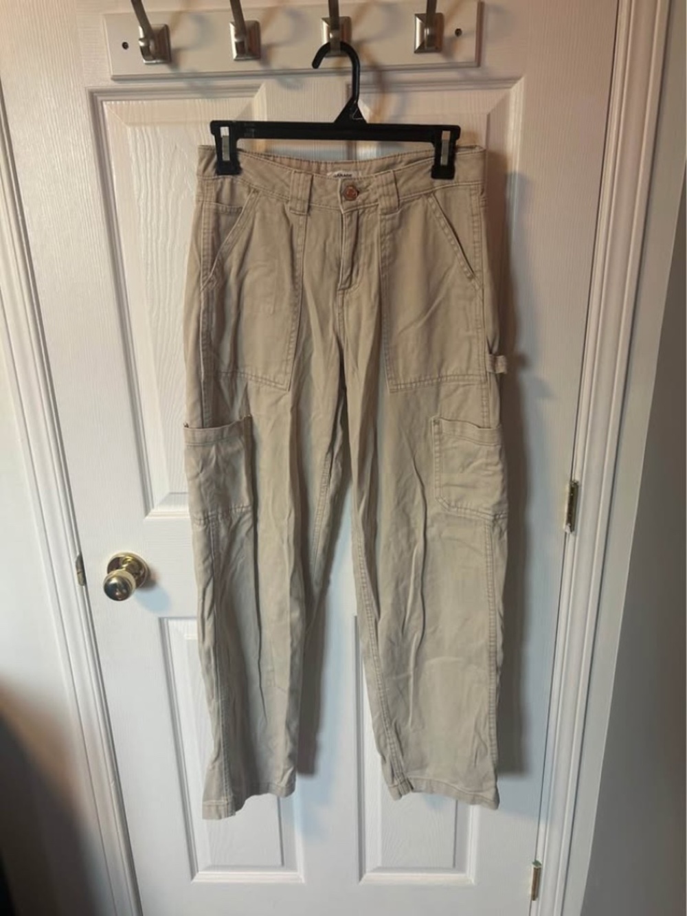 Garage Utility Carpenter Cargo Pants Beige/Tan Coloured, Size 00